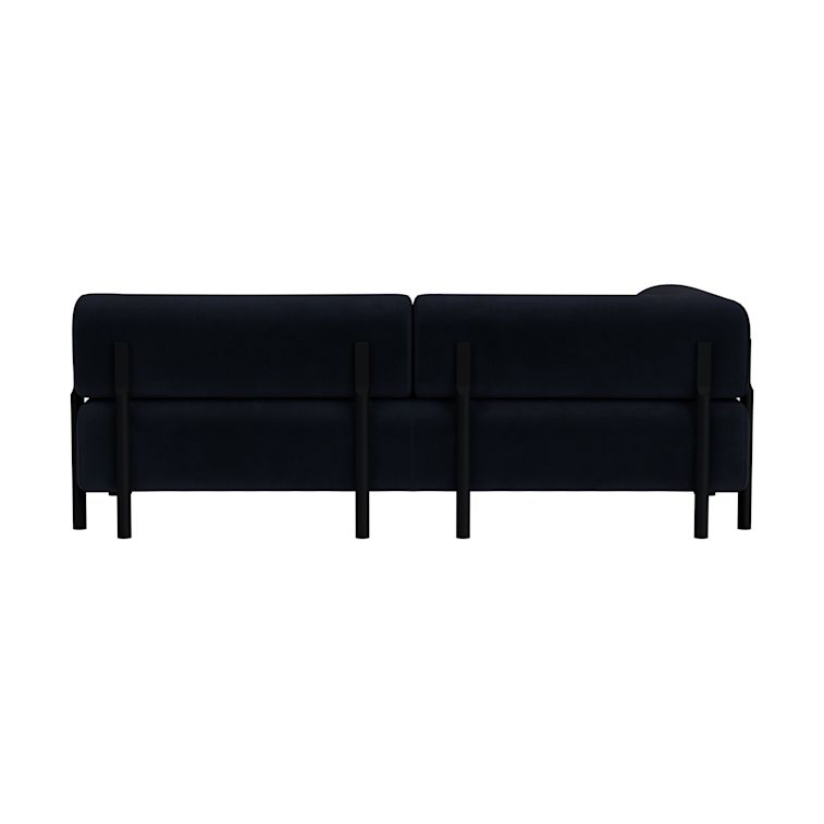 Palo 2-seater Sofa Chaise Left, Velluto Coex VL30/Black, Art. no. 31874 (image 5)