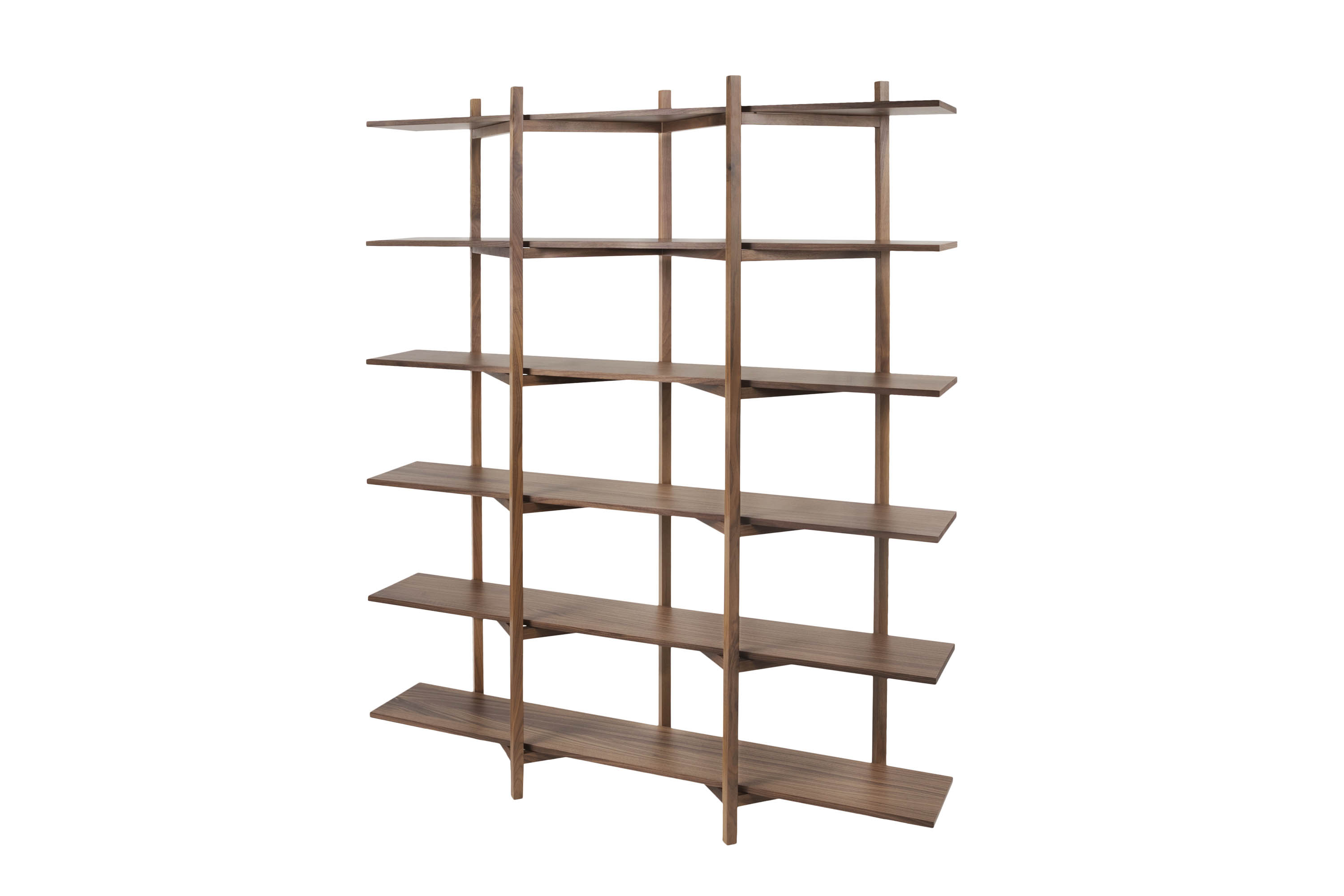 Zig Zag Shelf High, Walnut — Hem