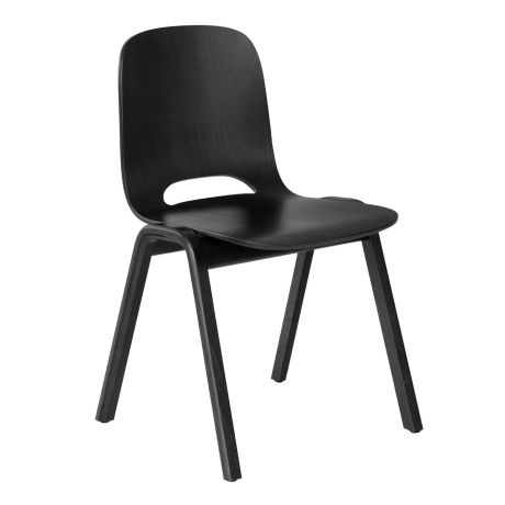 Touchwood Chair (Wooden legs), Black
