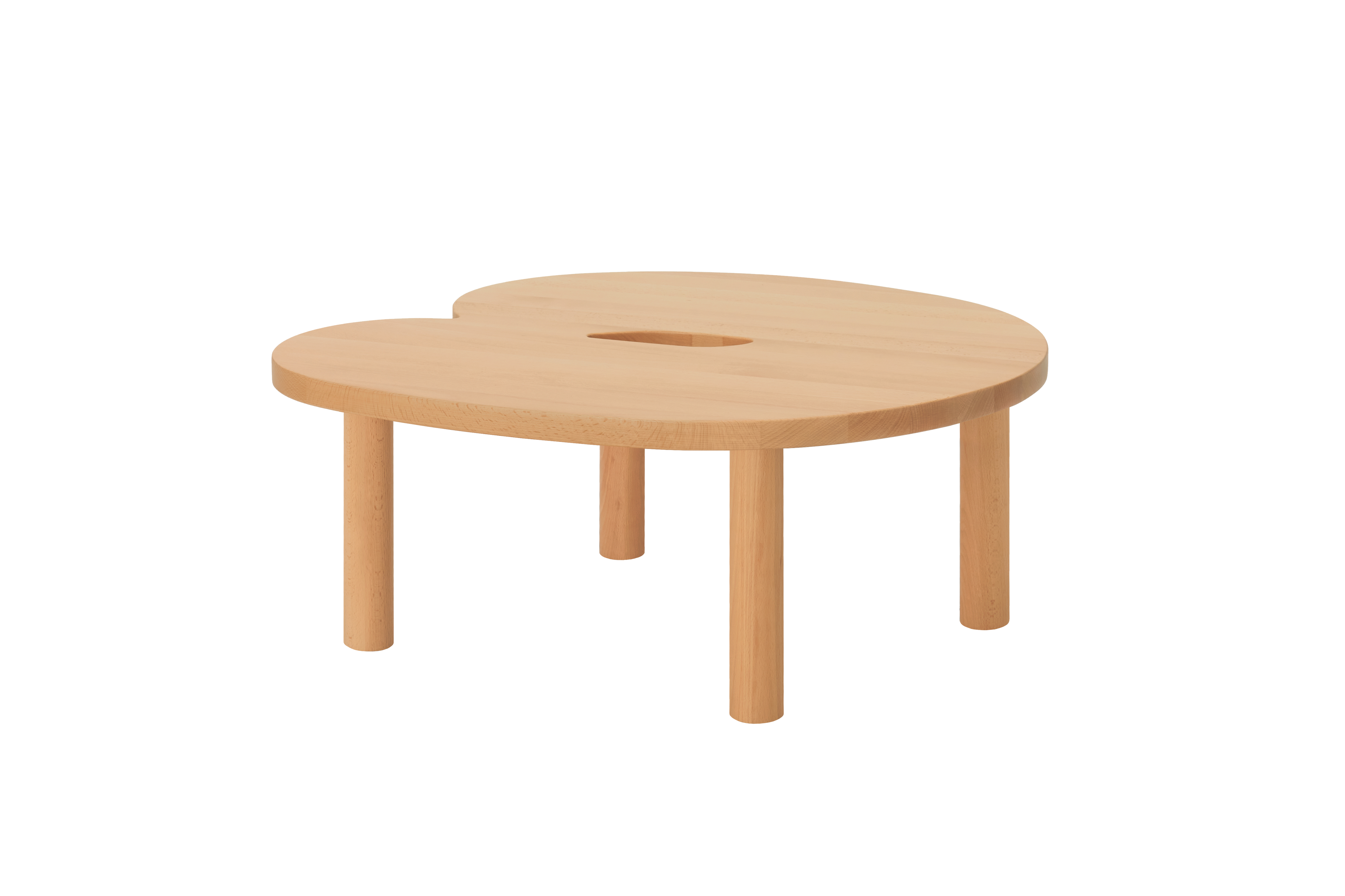 Worm Coffee Table Round, Beech/Beech, Art. no. 31378 (image 1)