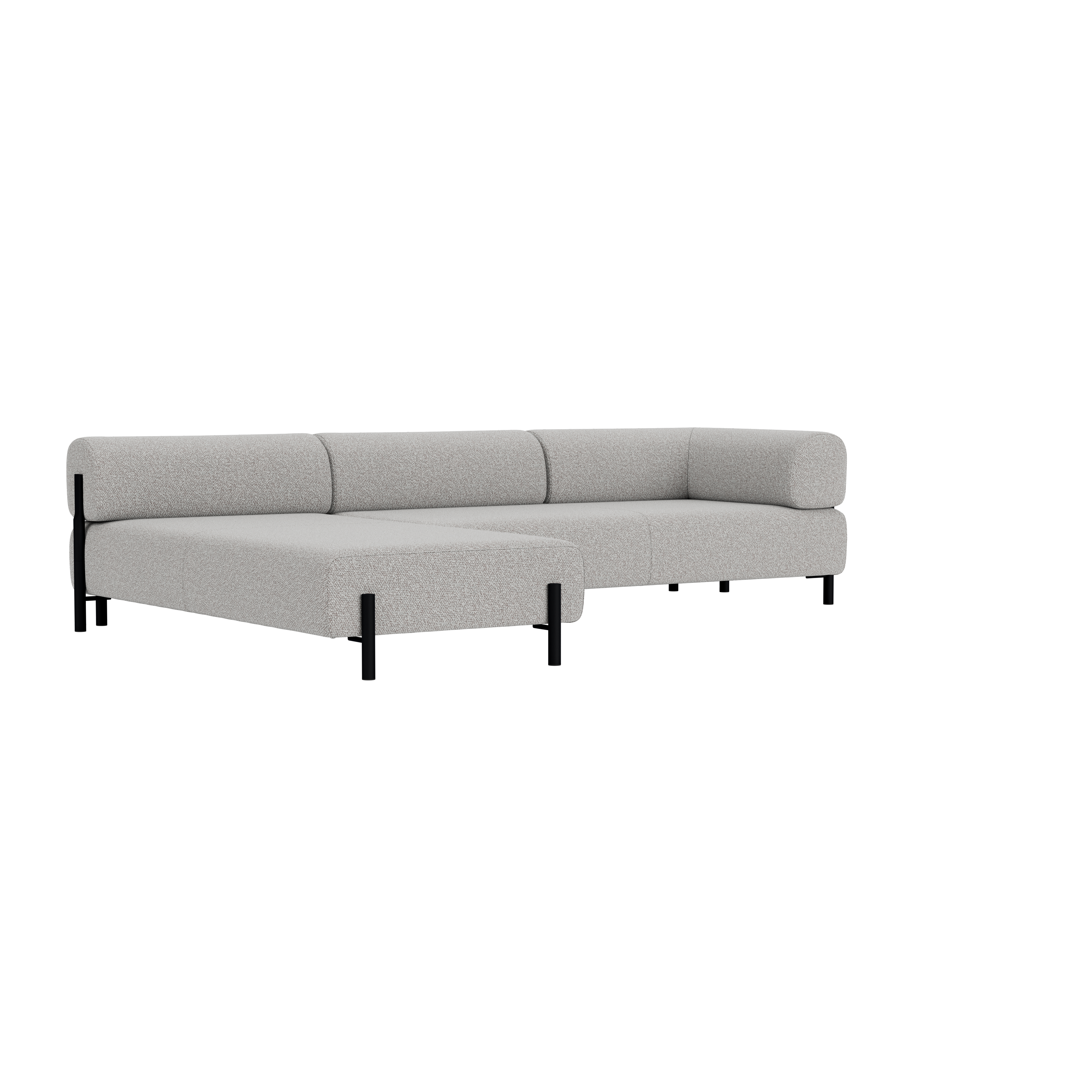 Palo Corner Sofa Left, Storr 612/Black