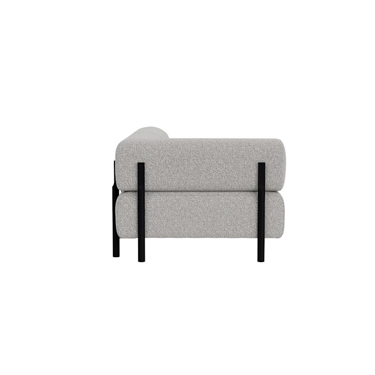 Palo 2-seater Sofa Chaise Left, Storr 612/Black, Art. no. 90779 (image 3)