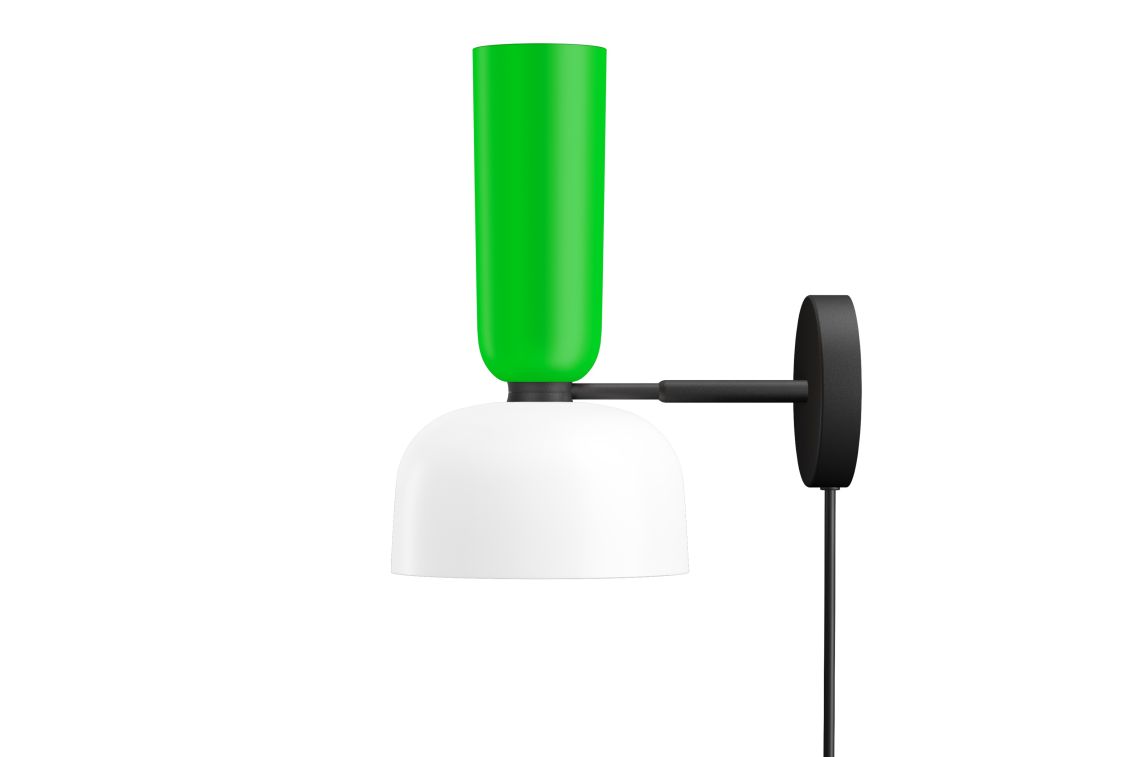 Alphabeta Wall Light + Cable, Luminous Green / White (UK), Art. no. 20435 (image 1)