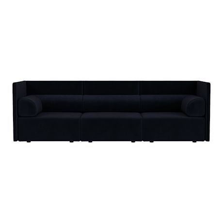 Palo Block 3-seater Sofa Medium Back with Armrests, Velluto Coex VL30