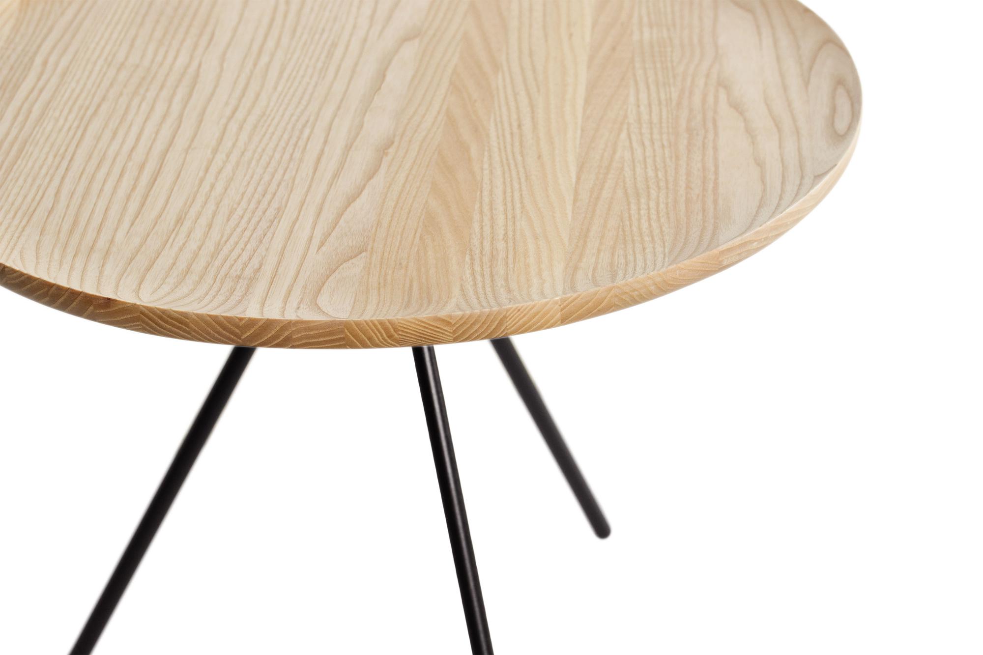 Black ash store side table