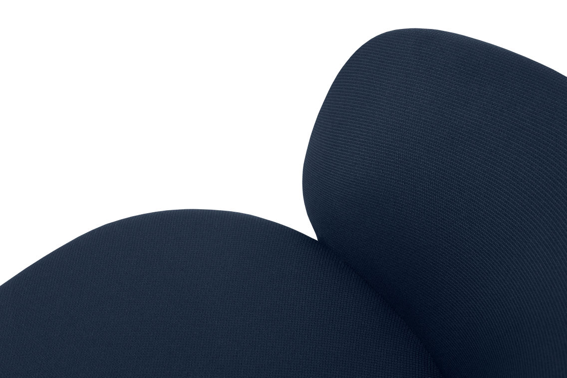 Kendo Swivel Chair 5-star Castors, Dark Blue / Black, Art. no. 30965 (image 6)