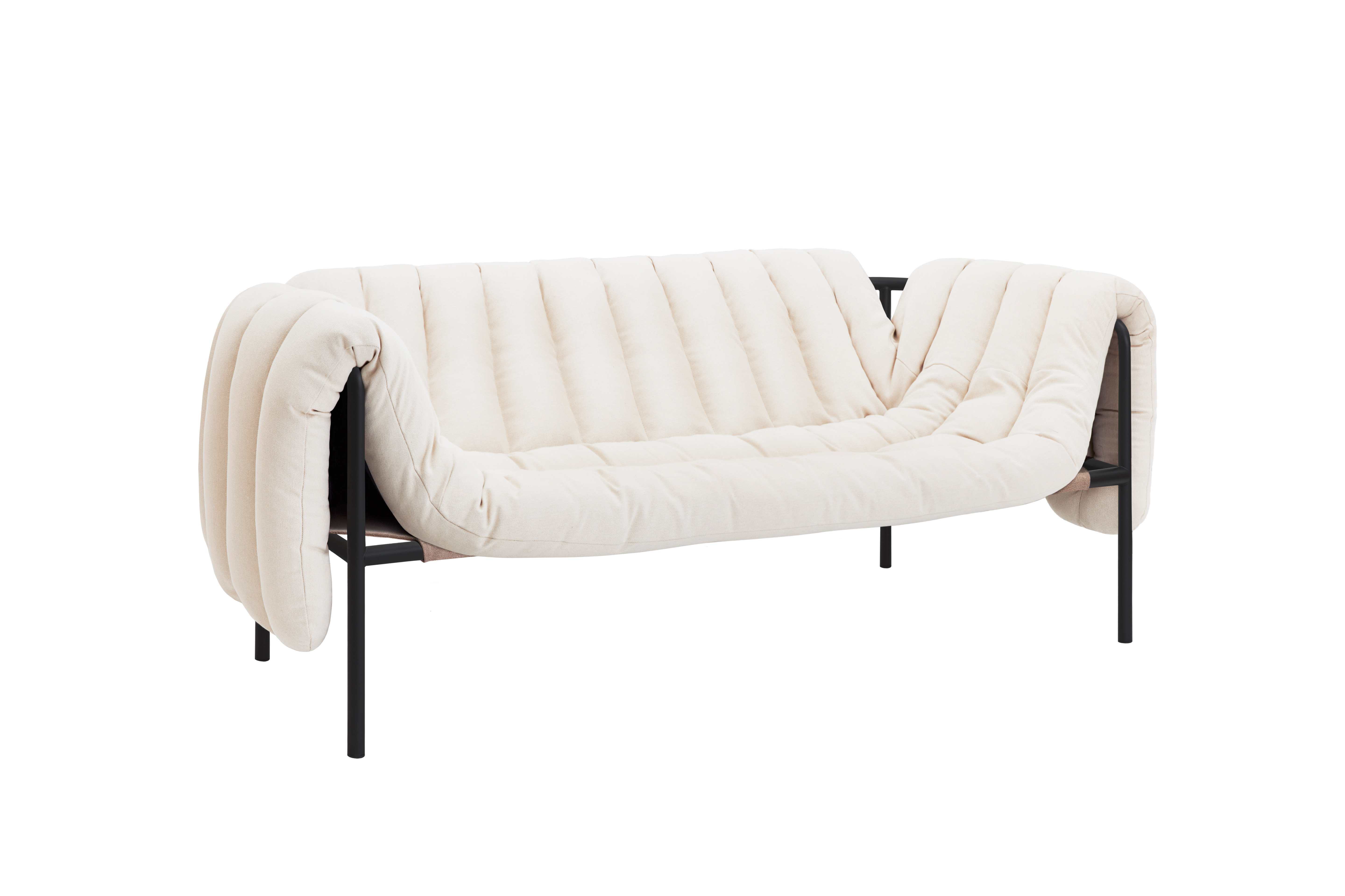 Puffy 2.5-seater Sofa, Natural / Black Grey, Art. no. 20721 (image 1)
