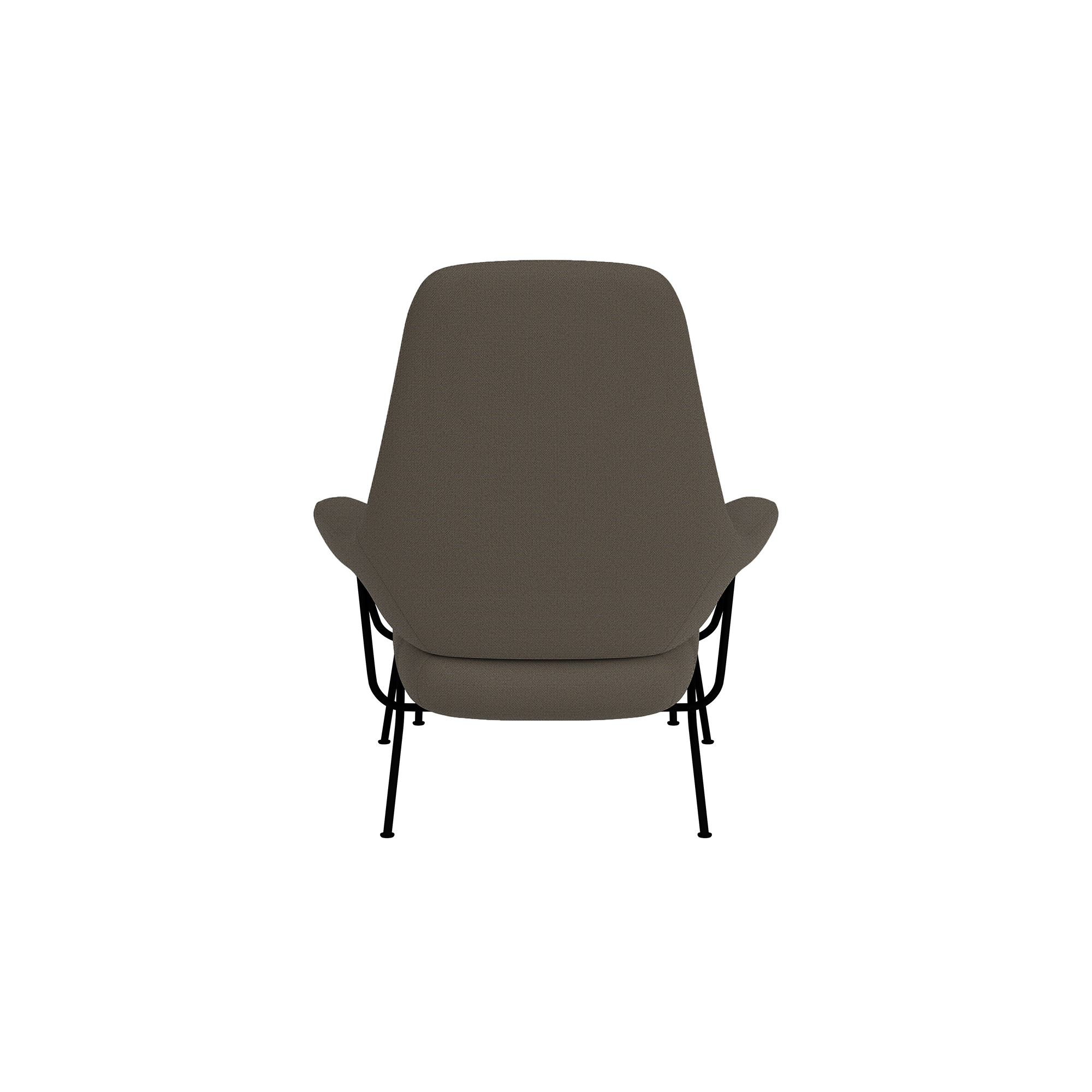 Hai Lounge Chair + Ottoman, Cura 61169/Black, Art. no. 31960 (image 5)