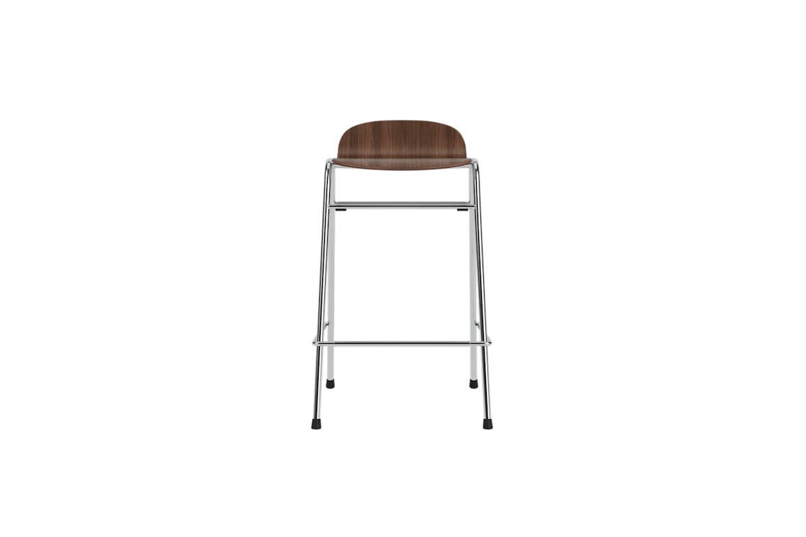 Touchwood Counter Stool, Walnut / Chrome, Art. no. 31643 (image 2)
