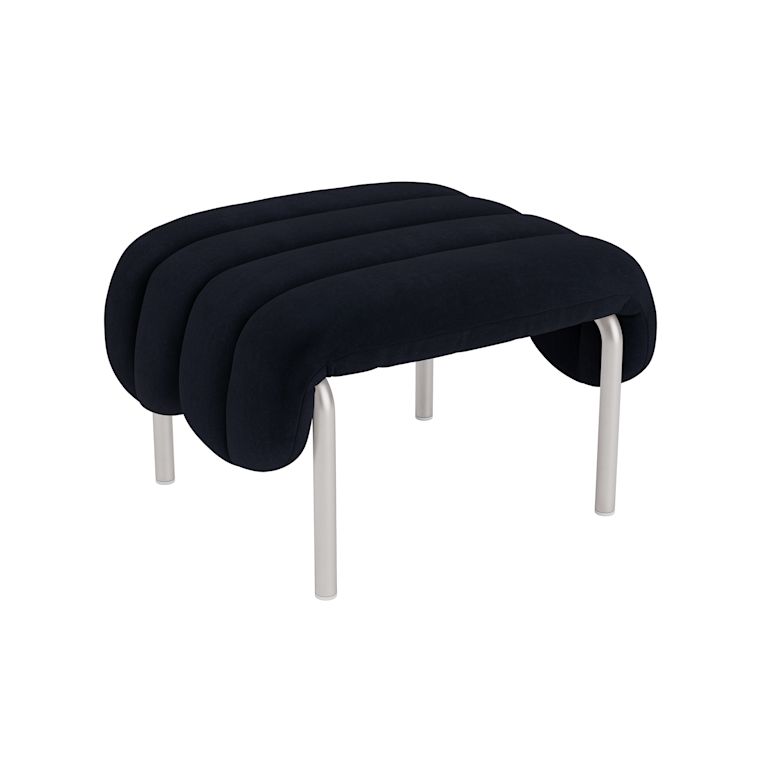 Puffy Ottoman, Velluto Coex VL30 / Stainless, Art. no. 31857 (image 1)