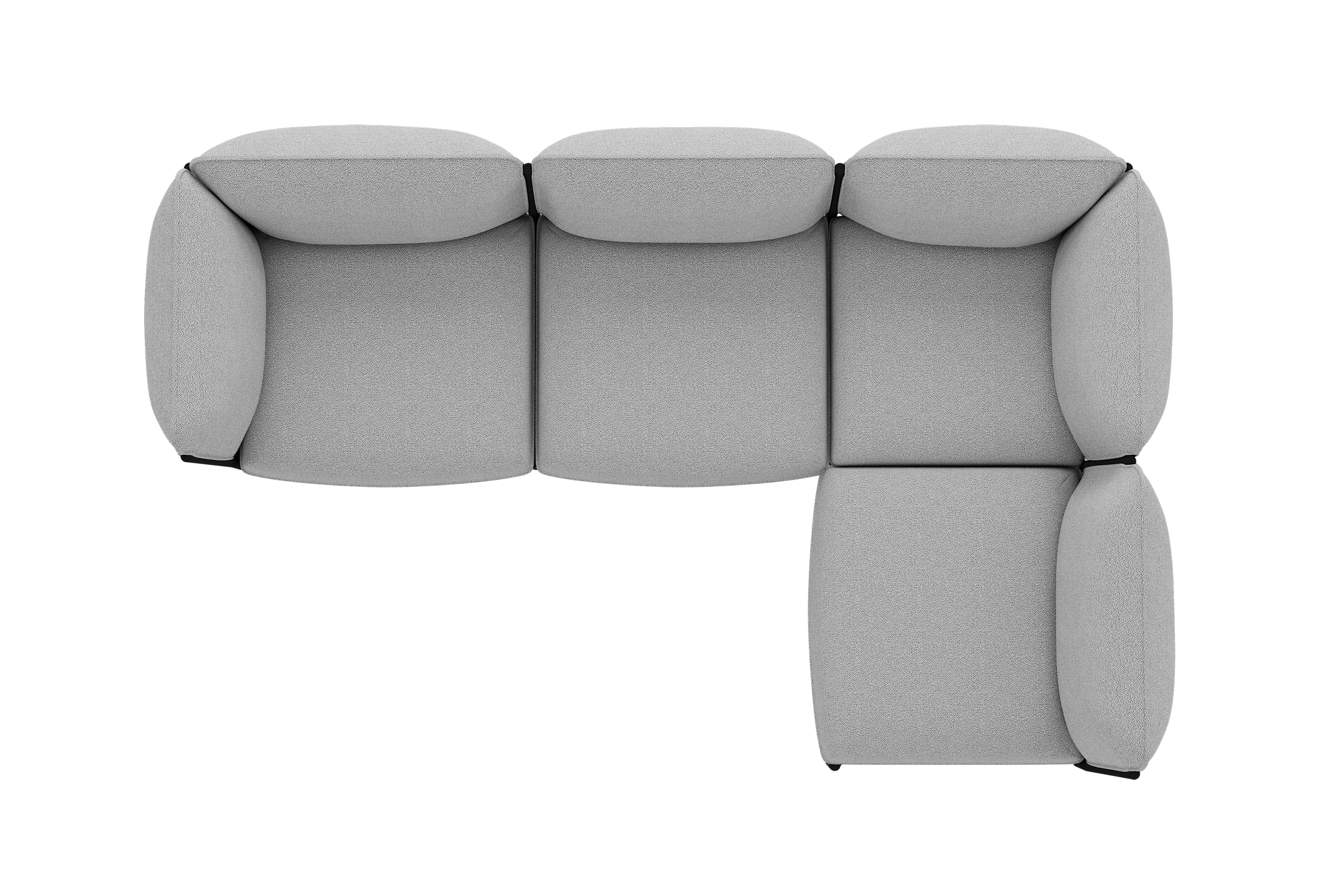 Kumo Corner Sofa Right with Armrest, Porcelain, Art. no. 30442 (image 3)