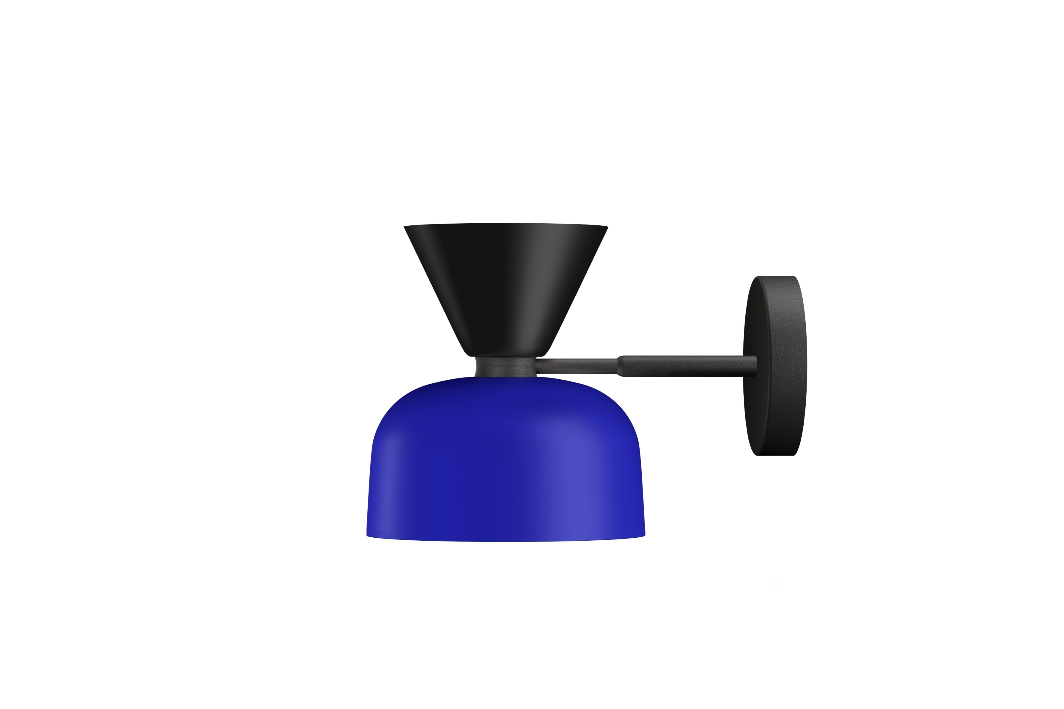 Alphabeta Wall Light, Jet Black / Blue, Art. no. 20377 (image 1)