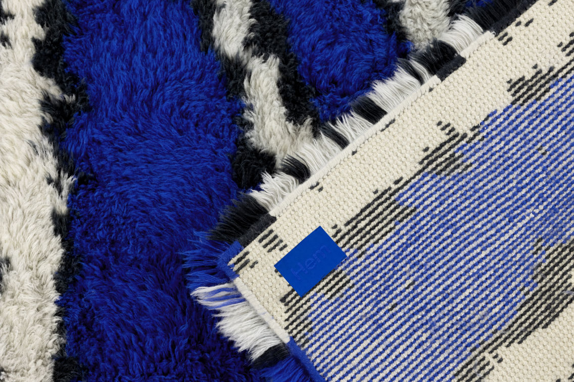 Monster Rug Rug, Ultramarine Blue / Off-white, Art. no. 30490 (image 4)