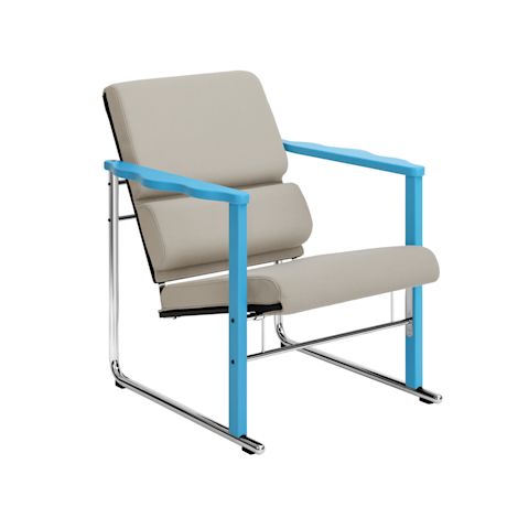 Experiment Lounge Chair, 502 / Blue / Light Beige (UK)