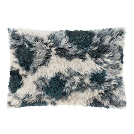 Monster Cushion Large, Dark Teal / Off-white