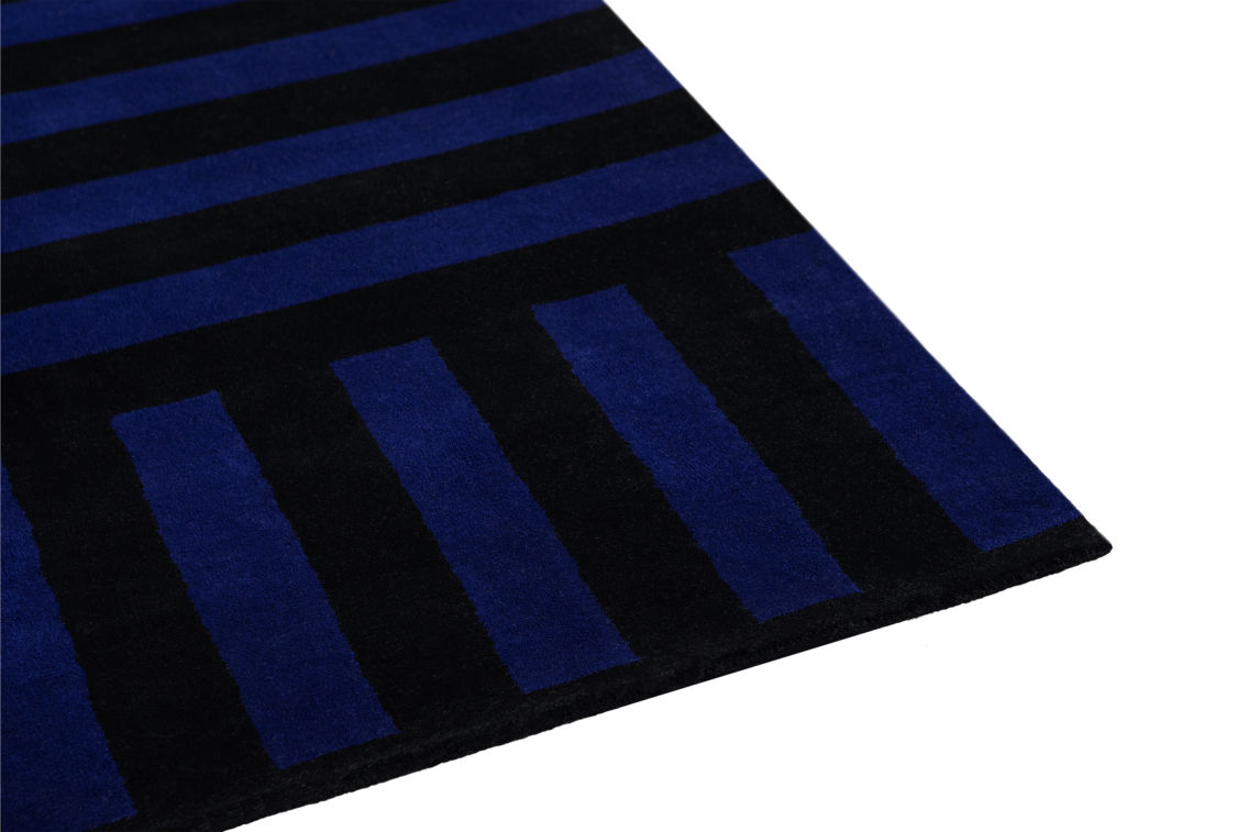 Stripe Rug Medium, Cobalt, Art. no. 30052 (image 2)