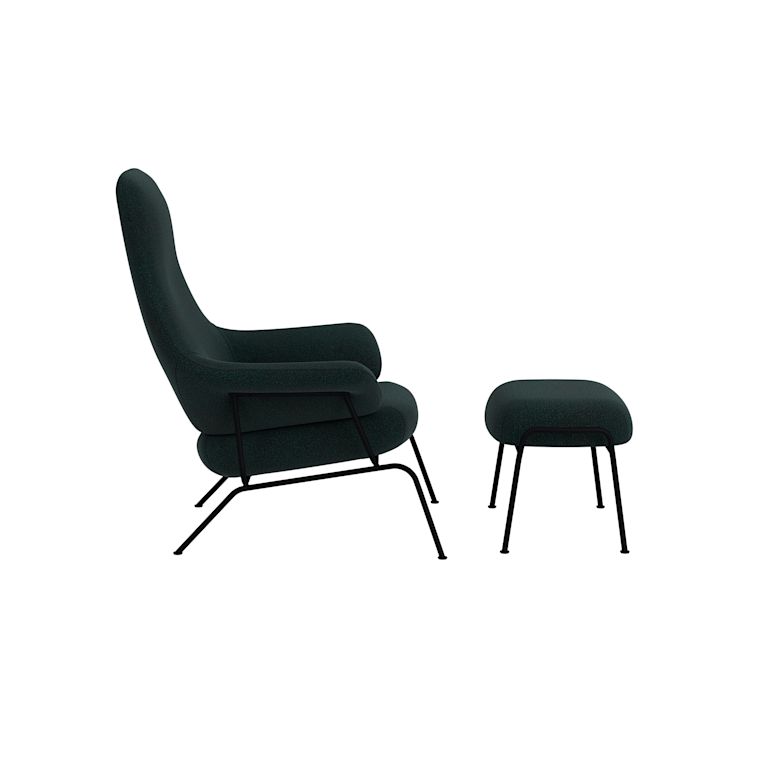 Hai Lounge Chair + Ottoman, Pine, Art. no. 93121 (image 4)