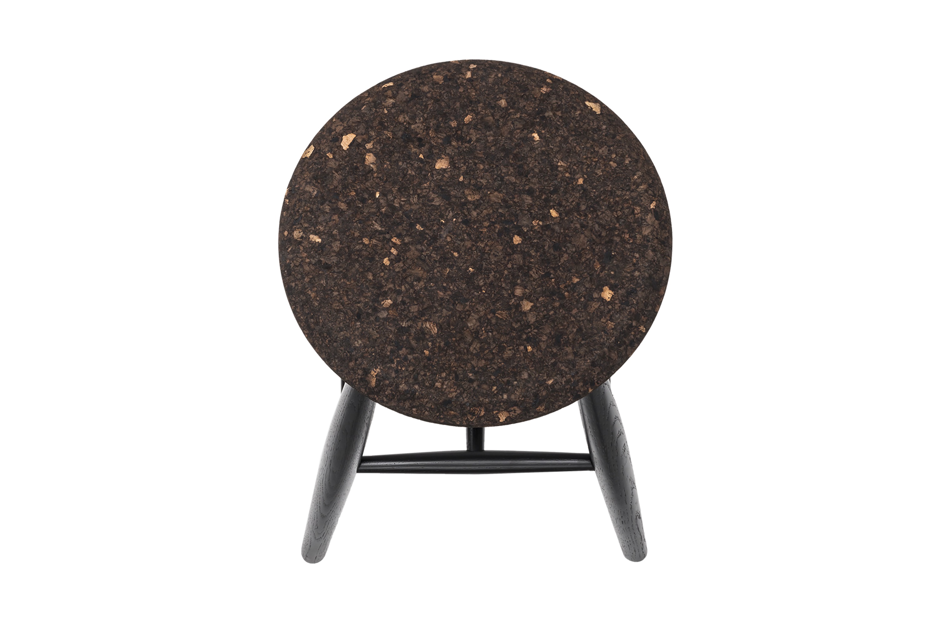 Drifted Stool, Dark Cork / Black, Art. no. 13057 (image 2)
