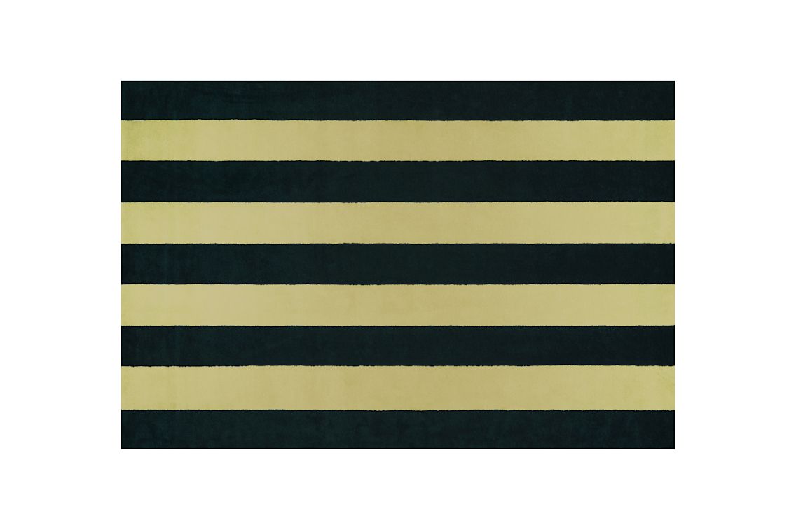 Pattern Rug Large, Pine / Pale Lime Stripe, Art. no. 31366 (image 1)