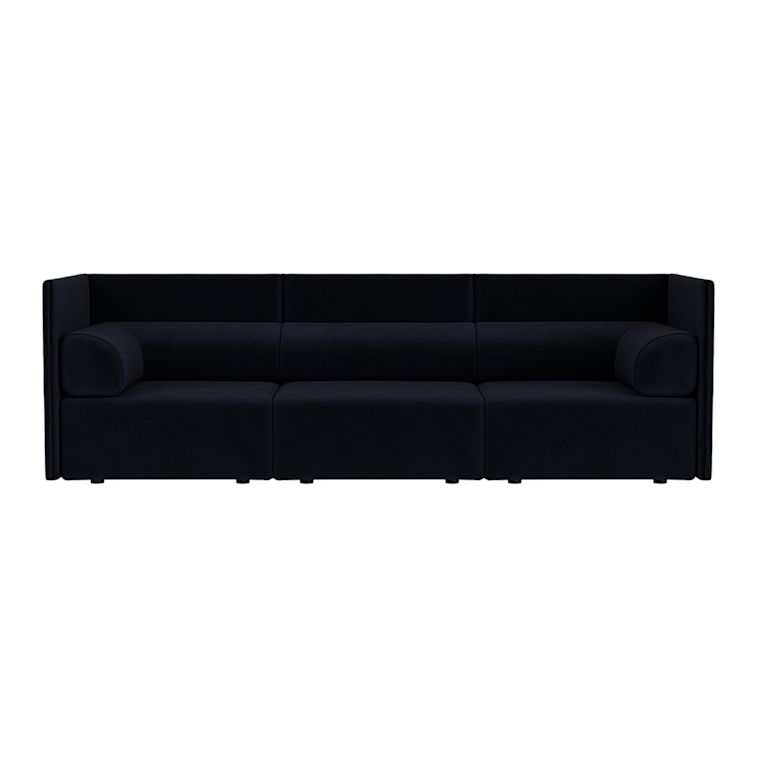 Palo Block 3-seater Sofa Medium Back with Armrests, Velluto Coex VL30 (UK), Art. no. 31948 (image 2)