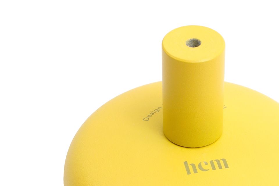 Punched Metal Hook Large, Yellow — Hem