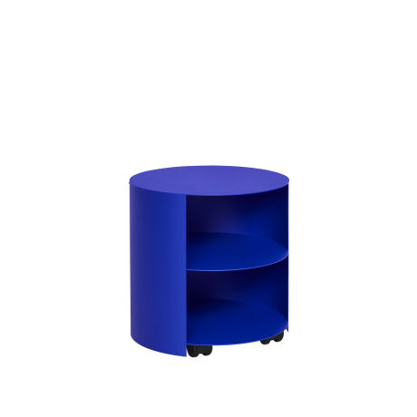 Hide Side Table, Ultramarine Blue