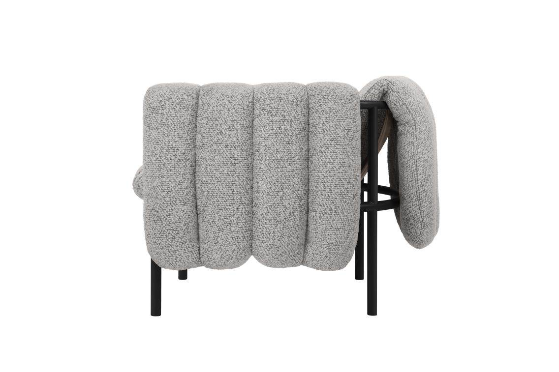 Puffy Lounge Chair, Pebble / Black Grey, Art. no. 20475 (image 3)