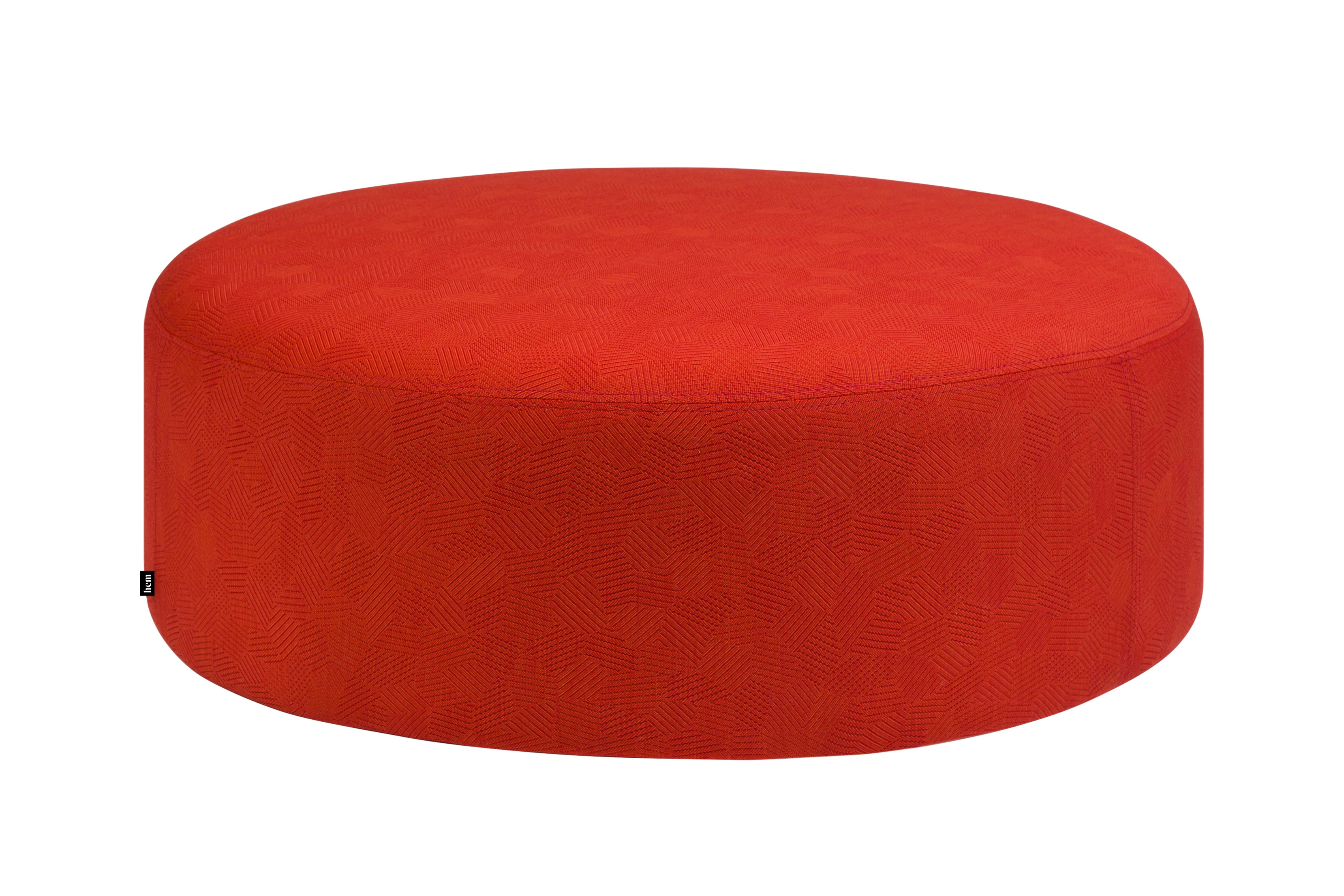 Red deals ottoman pouf