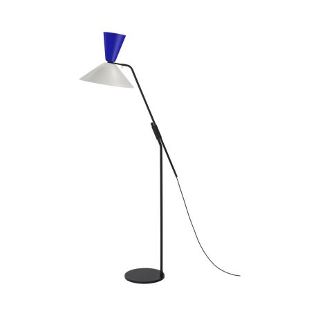 Alphabeta Floor Lamp, Blue / Grey