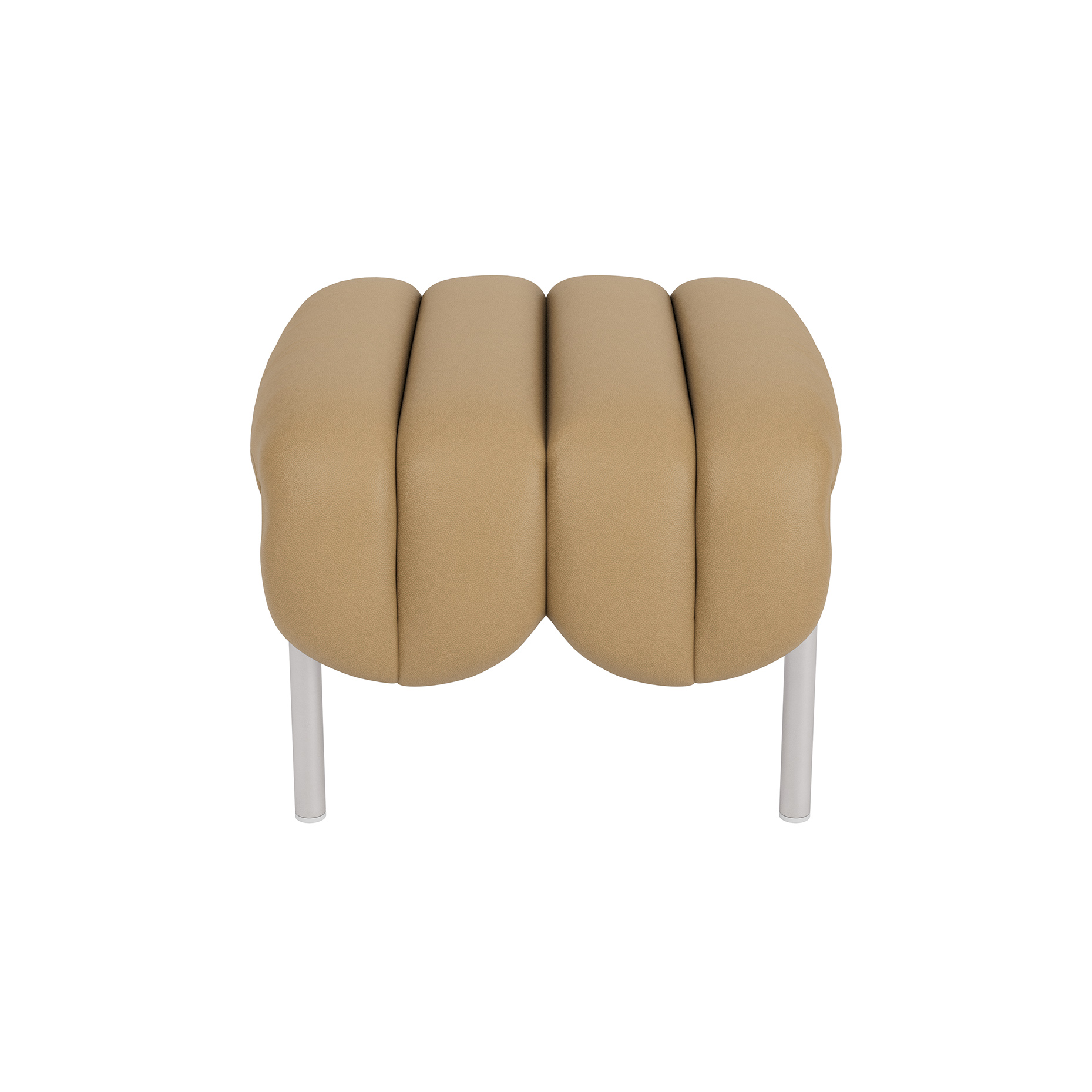 Puffy Ottoman, Elmosoft Leather 03009 / Stainless (UK), Art. no. 90224 (image 3)