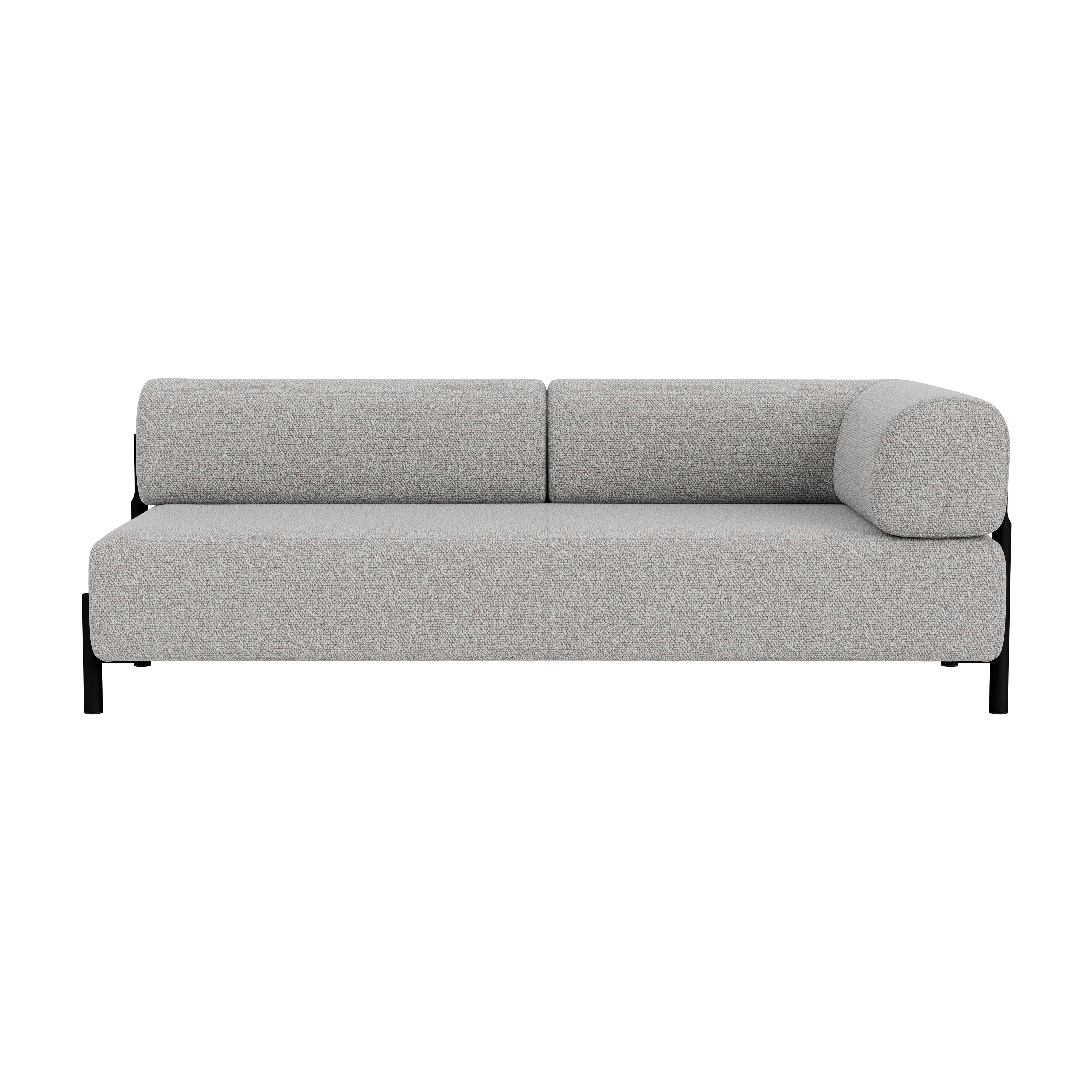 Palo 2-seater Sofa Chaise Right, Storr 612/Black, Art. no. 90807 (image 2)