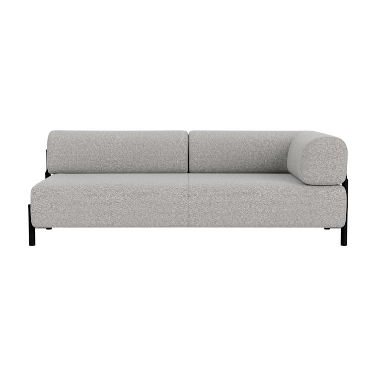 Palo 2-seater Sofa Chaise Right, Storr 612/Black, Art. no. 90807 (image 2)