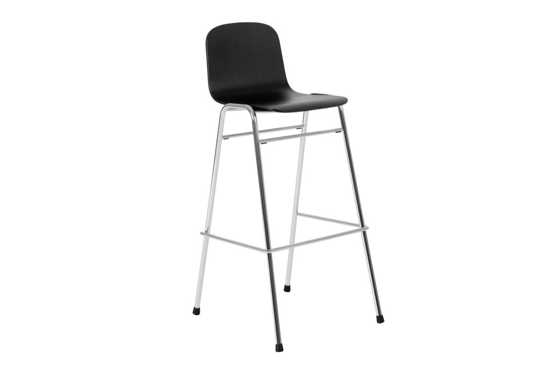 Touchwood Bar Chair, Black / Chrome, Art. no. 20161 (image 1)