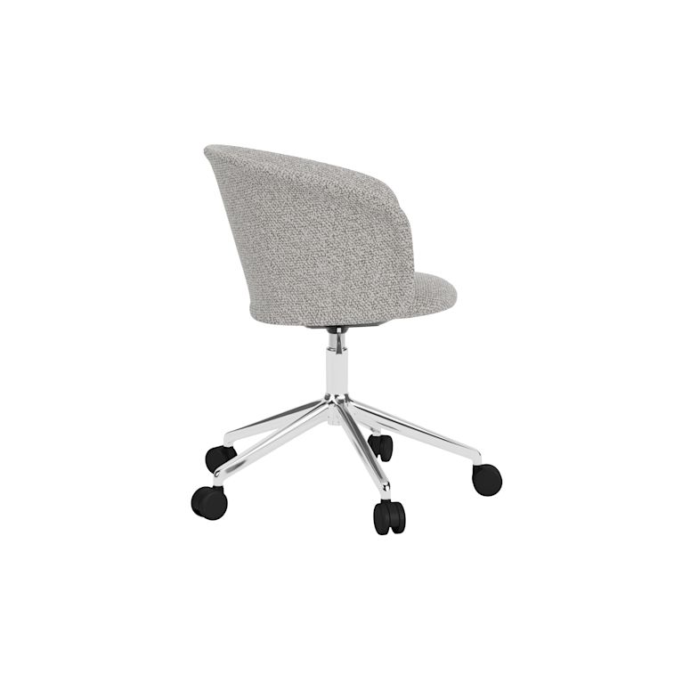 Kendo Swivel Chair 5-star Castors, Storr 612/Polished, Art. no. 31776 (image 4)
