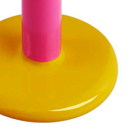 Pesa Candle Holder Medium, Green / Magenta / Honey Yellow