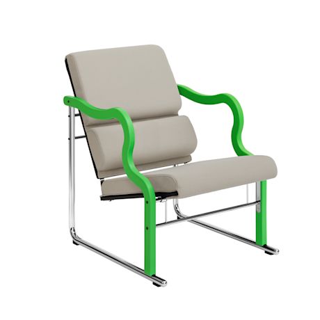 Experiment Lounge Chair, 501 / Green / Light Beige (UK)
