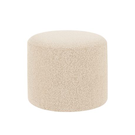 Bon Pouf Round, Eggshell