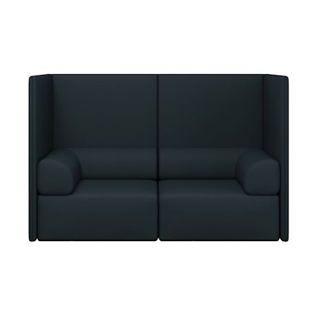 Palo Block 2-seater Sofa High Back with Armrests, Pine