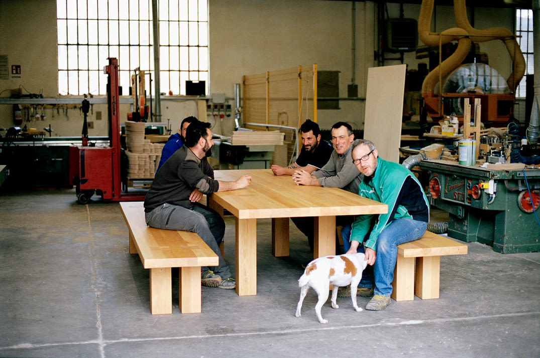 An editorial image from behind the scenes of making Max Table.