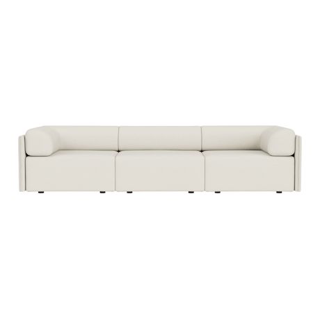 Palo Block 3-seater Sofa Low Back with Armrests, Amdal 110