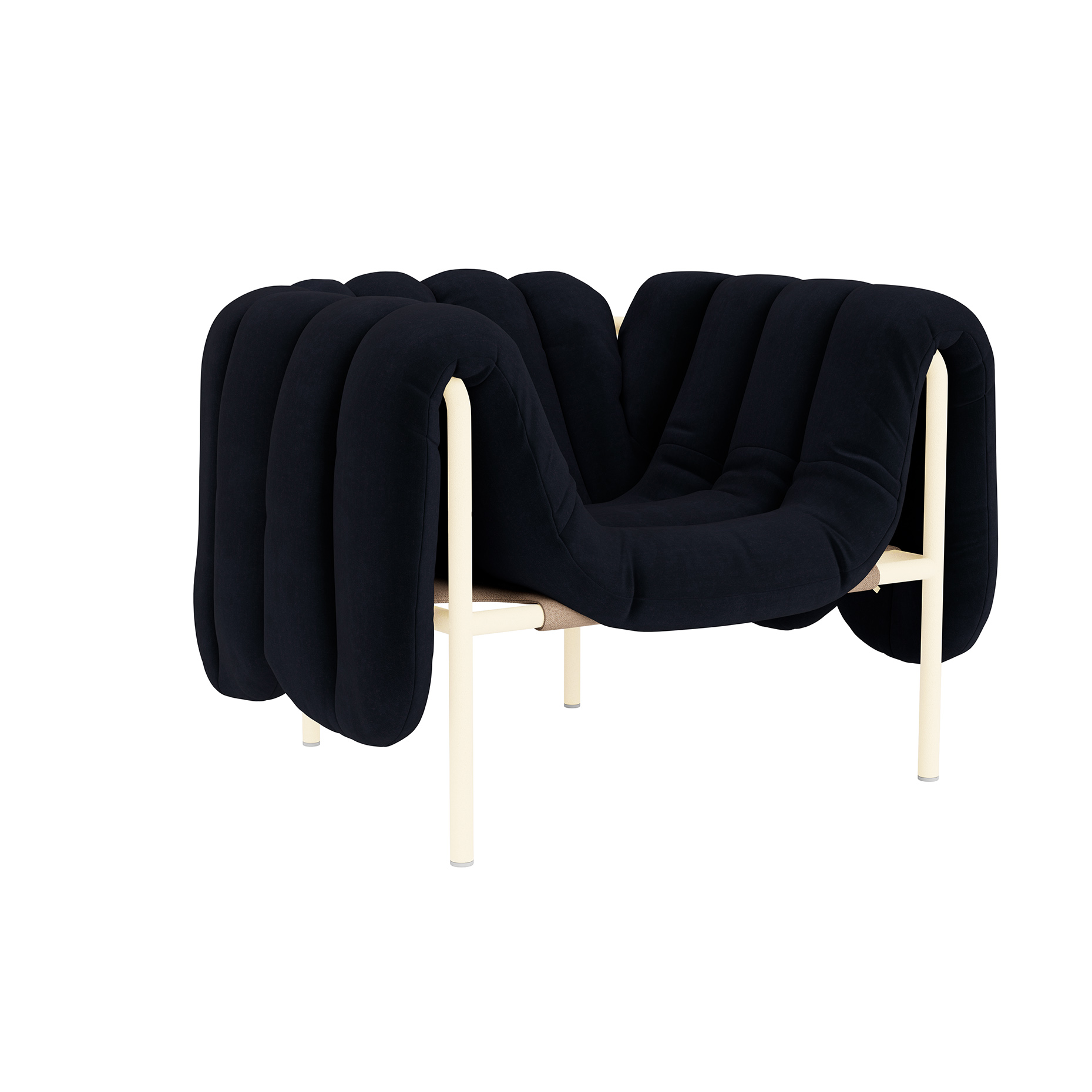 Puffy Lounge Chair, Velluto Coex VL30 / Cream (UK), Art. no. 31850 (image 1)