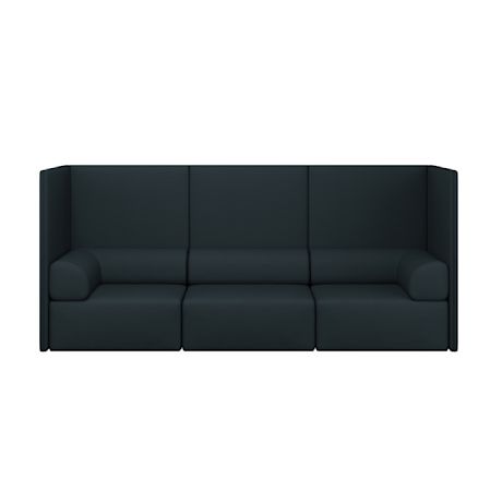 Palo Block 3-seater Sofa High Back with Armrests, Pine