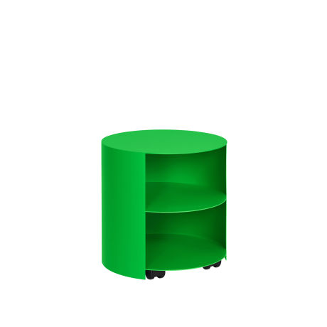 Hide Side Table, Pure Green
