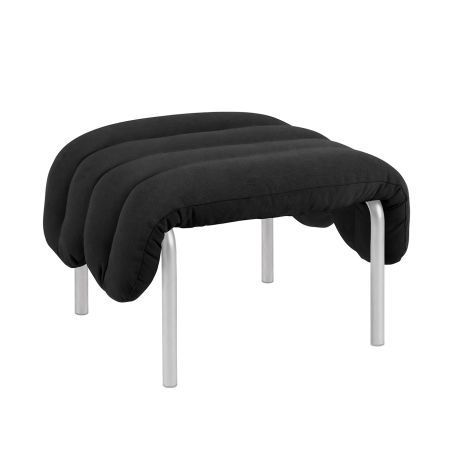 Puffy Ottoman, Anthracite / Stainless (UK)