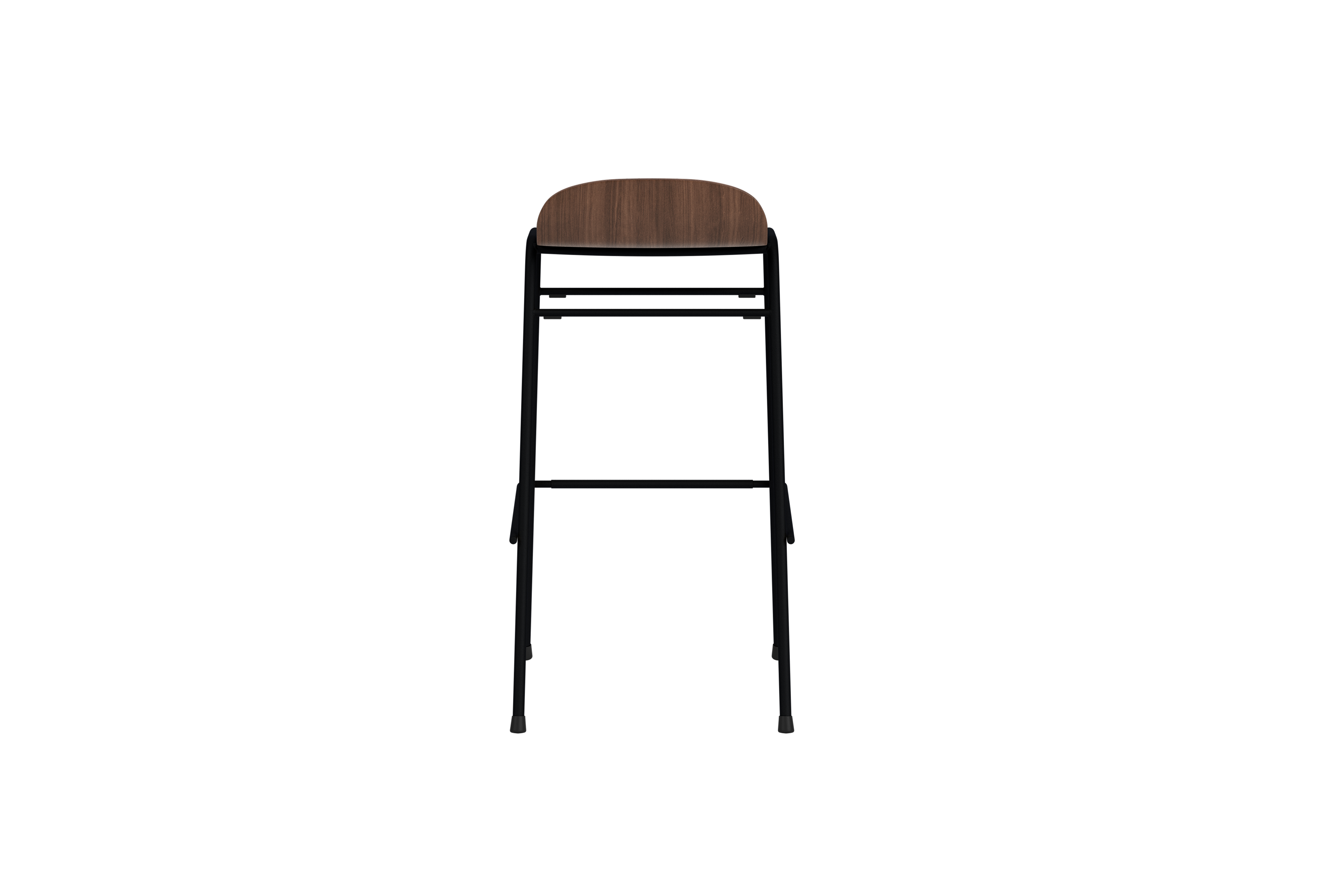 Touchwood Bar Stool, Walnut / Black, Art. no. 31628 (image 4)
