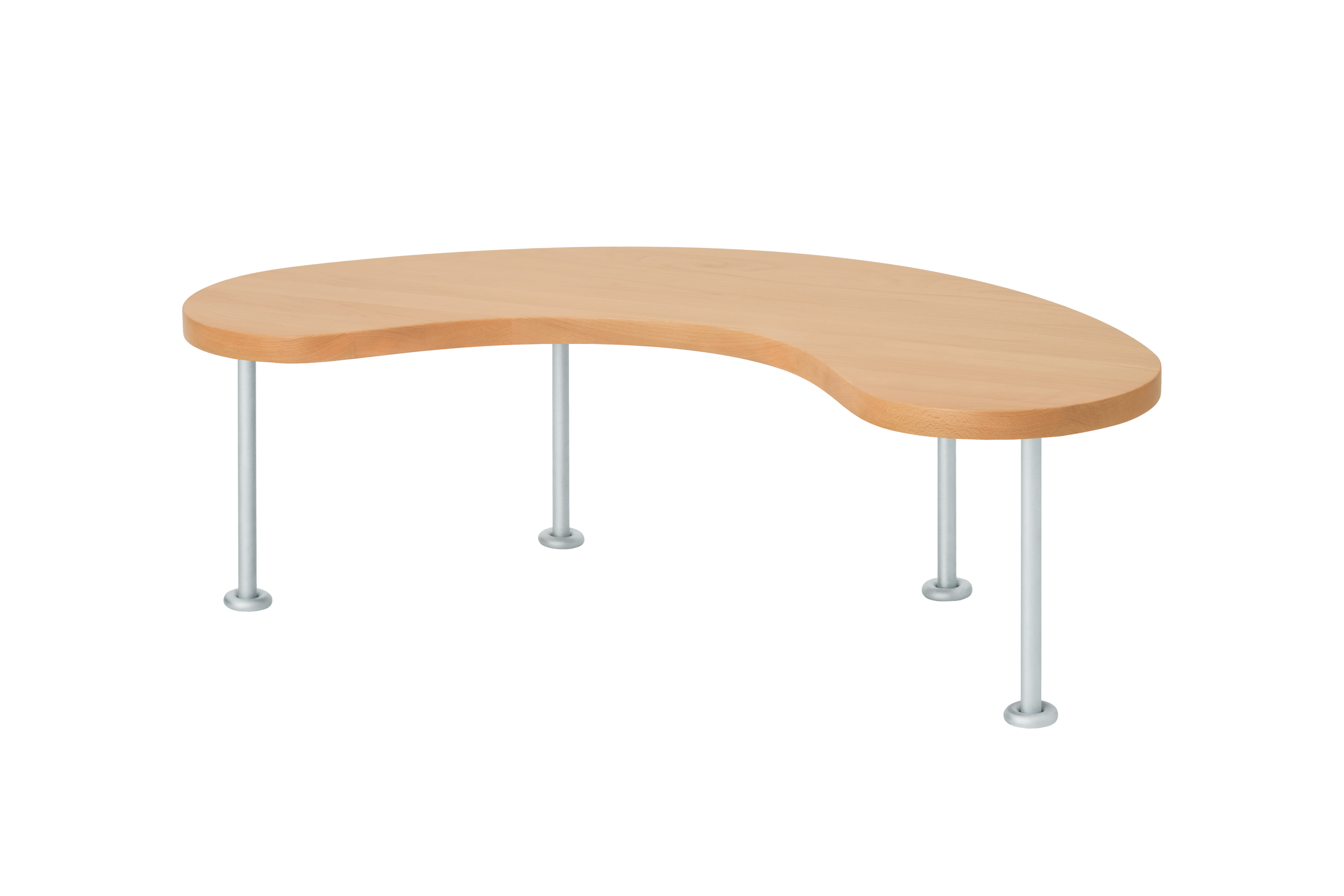 Worm Coffee Table Large, Beech/Steel, Art. no. 31374 (image 1)