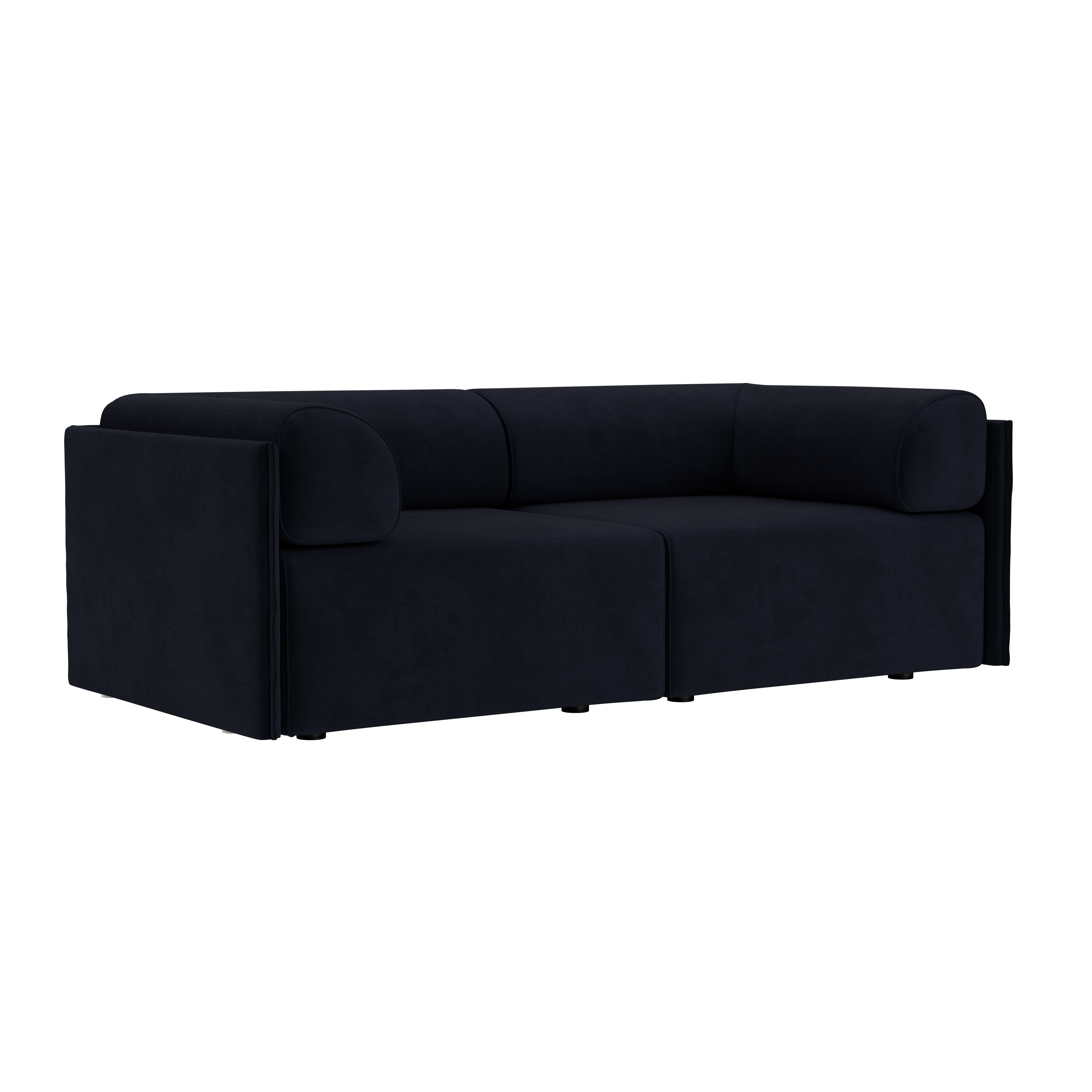 2-seater Sofa Low Back with Armrests