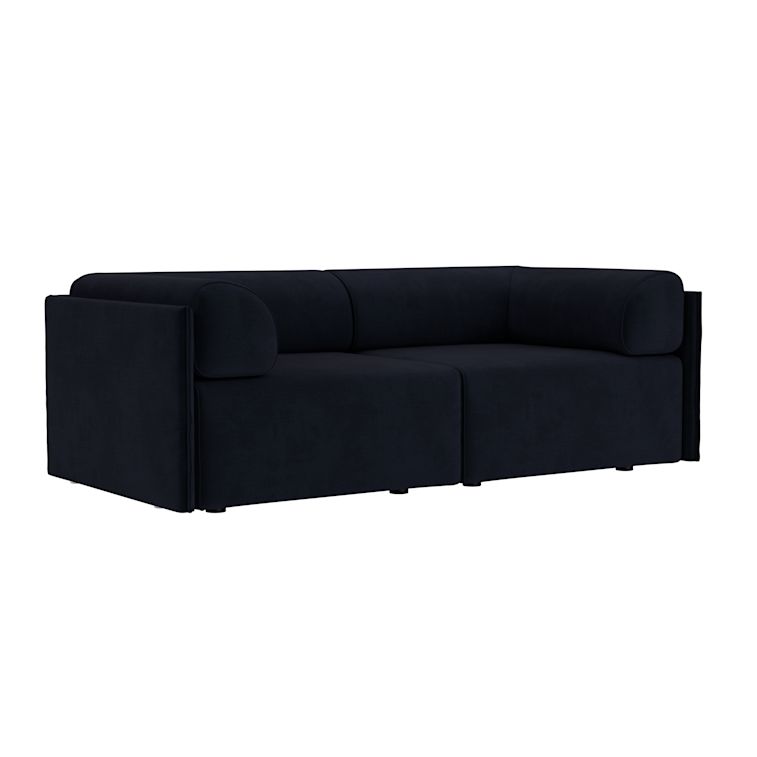 Palo Block 2-seater Sofa Low Back with Armrests, Velluto Coex VL30, Art. no. 31924 (image 1)