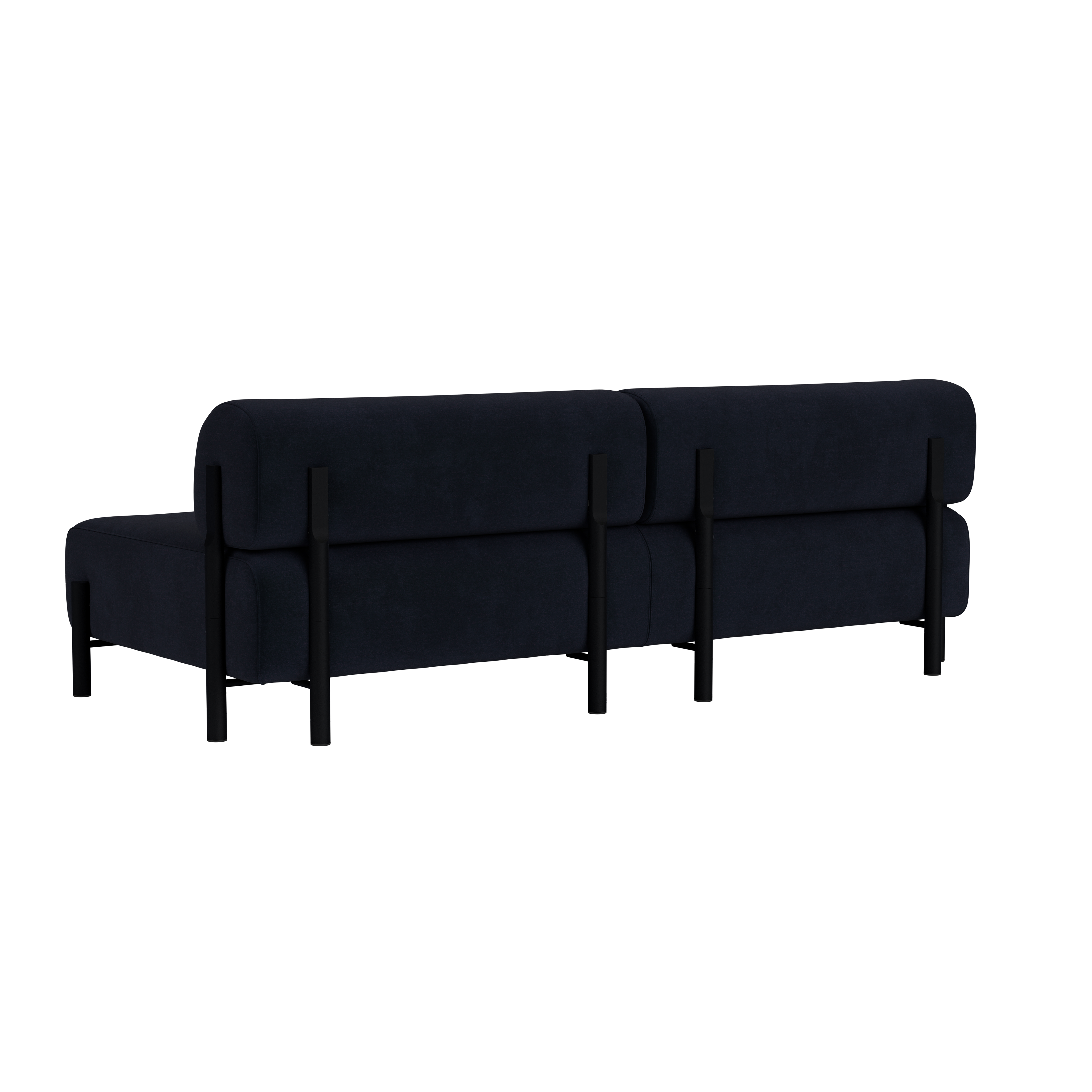 Palo 2-seater Sofa, Velluto Coex VL30/Black, Art. no. 31873 (image 5)