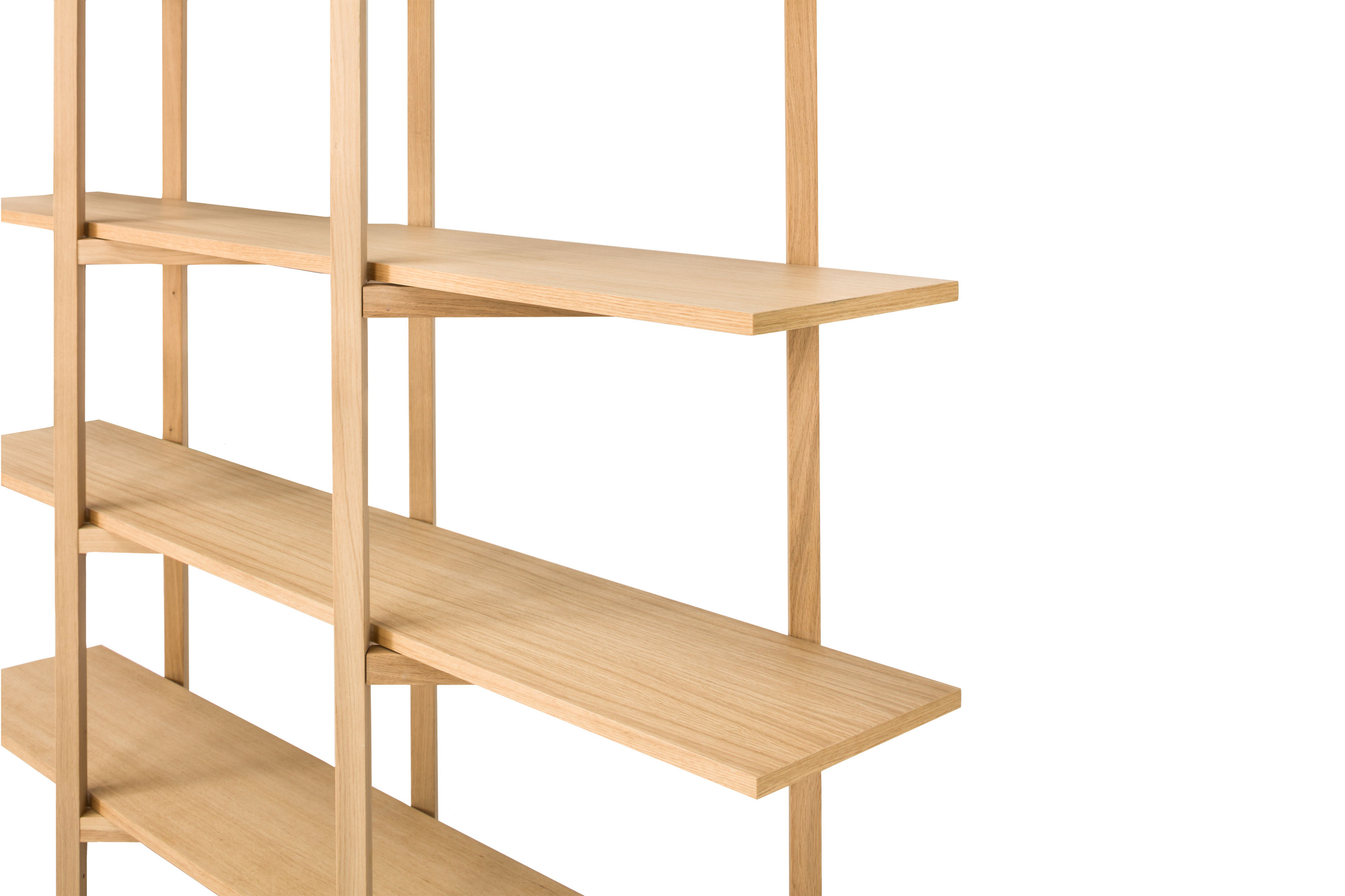 Zig Zag Shelf High, Oak — Hem